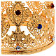 Corona ducal para estatuas con piedras diám. 12 cm s2