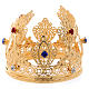 Corona ducal para estatuas con gemas diám. 10 cm s1