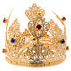 Corona ducale per statue con gemme diam. 10 cm s3