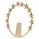 Virgin's halo with stars, gold plated brass, 8 cm s2