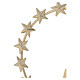 Auréola Nossa Senhora estrelas latão dourado 12 cm s2
