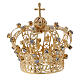 Corona Madonna croce e gemme 4 cm s1