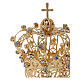 Corona Madonna croce e gemme 4 cm s2