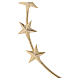 Halo for Virgin's statue, stars, gold plated brass, 20 cm s2