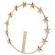 Halo for Virgin's statue, stars, gold plated brass, 20 cm s3