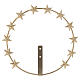 Star halo for Mary in golden brass 20 cm s1