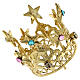 Corona per Madonna ottone dorato 3 cm s2