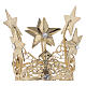 Crown for Mary statue in golden brass 3 cm s2
