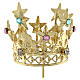 Crown for Mary statue in golden brass 3 cm s1