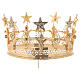 Golden Brass Crown For Saints 14 cm s1