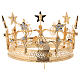Golden Brass Crown For Saints 14 cm s4