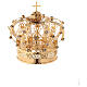 Corona Virgen latón dorado diám 9 cm s4