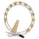 STOCK Our Lady halo with LEDs, gold plated brass, 20 cm s4