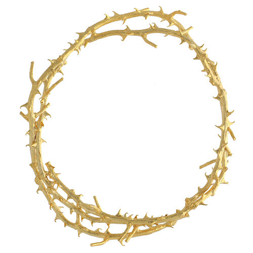 Corona di spine fatta a mano a Gerusalemme da vena di rosa naturale misura  20 cm -  Italia