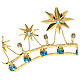 Gold plated brass crown with rhinestones s2