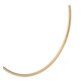 Aureola filo ottone 8 cm diametro