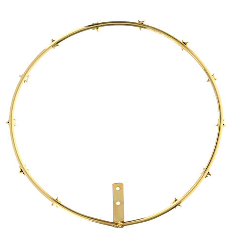 Brass halo, stars with rhinestones, 5.5 in 5