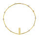 Brass halo, stars with rhinestones, 5.5 in s1