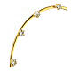 Brass halo, stars with rhinestones, 5.5 in s2