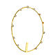 Brass halo, stars with rhinestones, 5.5 in s3