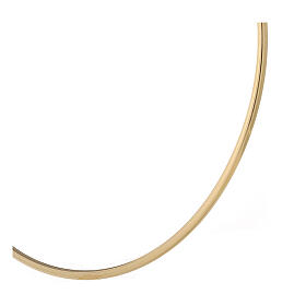 Heiligenschein aus vergoldetem Messing, Ø 30 cm, für Heiligenstatuen