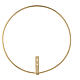 Brass wire halo for saint statues diam. 11cm s1