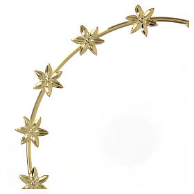 Star halo crown golden brass 21 cm