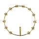 Heiligenschein mit Sternen aus goldfarbenem Messing, Ø 23 cm s4