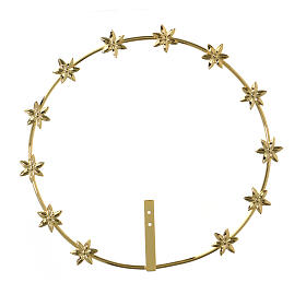 Halo 23 cm 6-pointed star in golden brass
