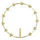 Halo of six pointed stars, gold plated brass, 10 in s1