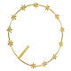 Corona de estrellas estrella 6 puntas latón dorado 25 cm s3