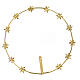 Golden brass 6-pointed star halo 25 cm s4