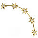 Golden brass star halo with rhinestones 21 cm s3