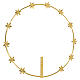 Golden brass star halo crown 28 cm s3