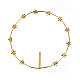 Golden brass star halo crown 28 cm s5