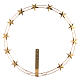 Star halo for statues, diameter of 24 in, gold plated brass s1