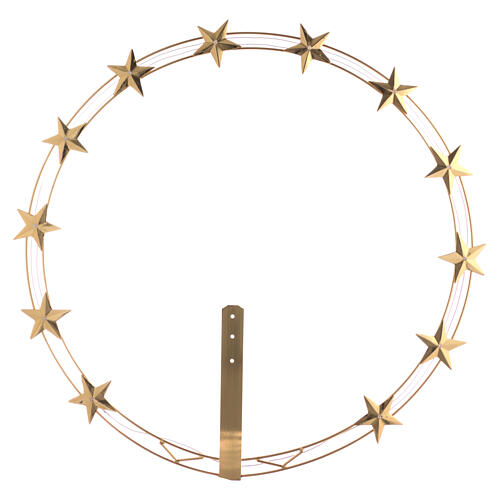 Auréola de estrelas para estátua d. 60 cm latão dourado 1