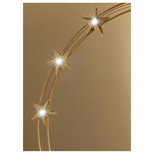 Auréola de estrelas para estátua d. 60 cm latão dourado 2