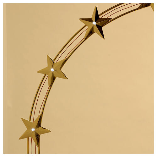 Auréola de estrelas para estátua d. 60 cm latão dourado 6