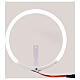 White plexiglass halo for statues with white LED s1