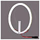 Aureola per statue in plexiglass bianca led bianco s2
