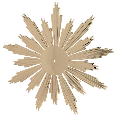 Strahlenkranz aus goldfarbenem Messing für Heiligenfiguren 1