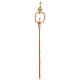 Golden brass scepter for statues with zircons 50 cm s5