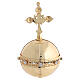 Globo dorado con zircones para Niño Jesús de Praga s4