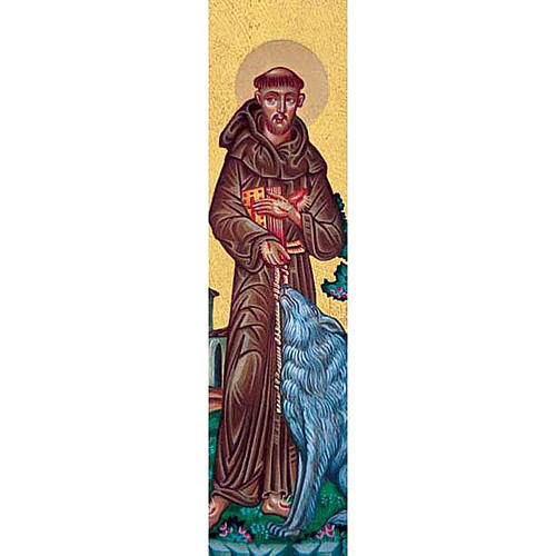 Bookmark with Saint Francis and Wolf 1