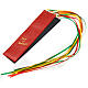 Bookmark for Bible in leather, 6 ribbons Pax et Bonum s1