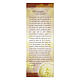 Bookmark in pearl cardboard with chrysanthemum Don't Cry 15x5 cm s1