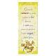 Bookmark in pearl cardboard with branch in bloom image and Kahlil Gibran sentence 15x5 cm s1