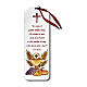 Wooden bookmark with ribbon Eucharistic Symbols 15x5 cm s1