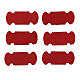 Marcadores de livro adesivos couro vermelho 15 unidades s1